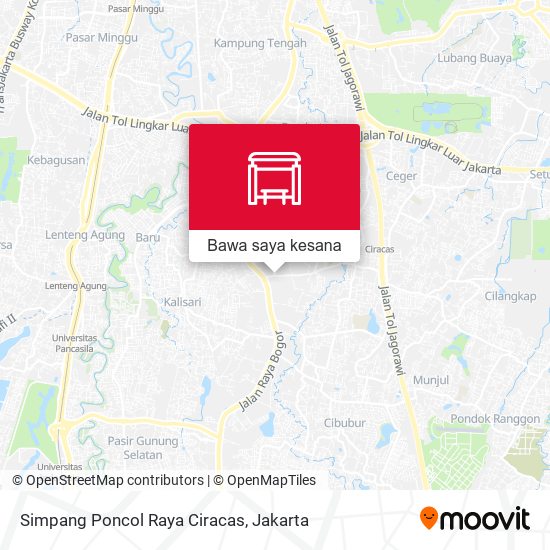 Peta Simpang Poncol Raya Ciracas