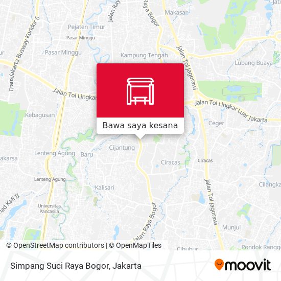 Peta Simpang Suci Raya Bogor