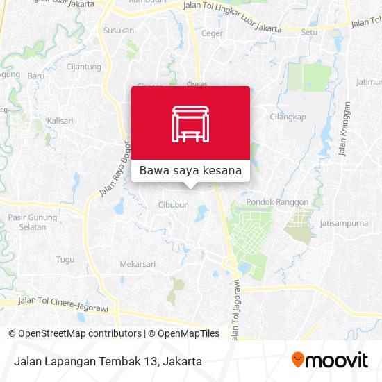 Peta Jalan Lapangan Tembak 13