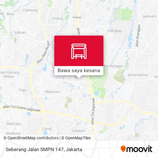 Peta Seberang Jalan SMPN 147