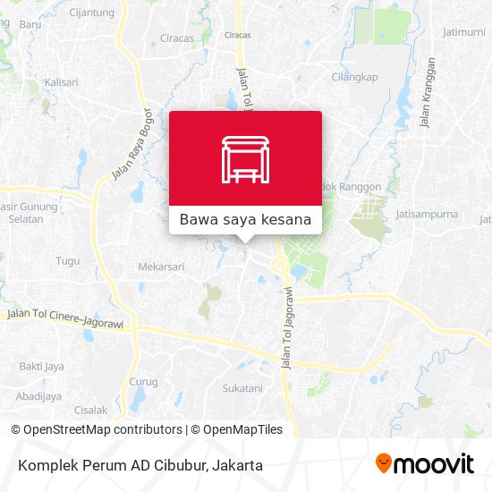 Peta Komplek Perum AD Cibubur