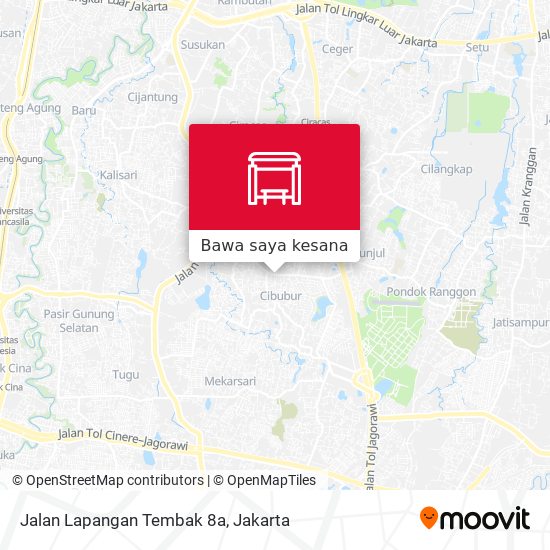 Peta Jalan Lapangan Tembak 8a