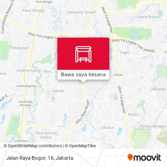 Peta Jalan Raya Bogor, 16