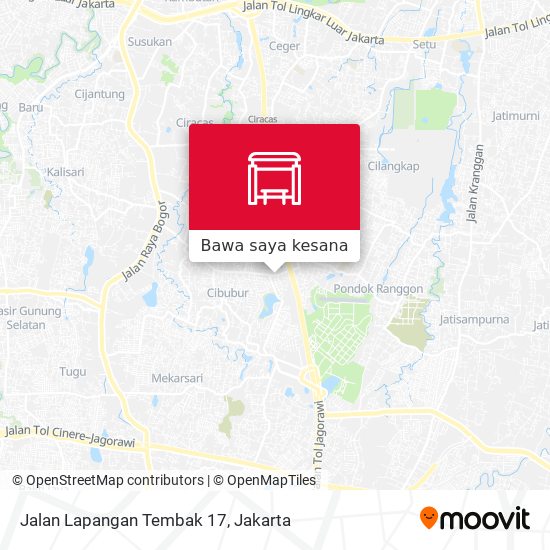 Peta Jalan Lapangan Tembak 17