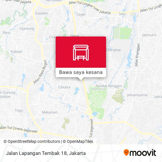 Peta Jalan Lapangan Tembak 18