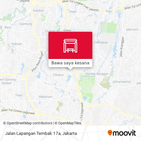 Peta Jalan Lapangan Tembak 17a
