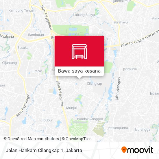 Peta Jalan Hankam Cilangkap 1