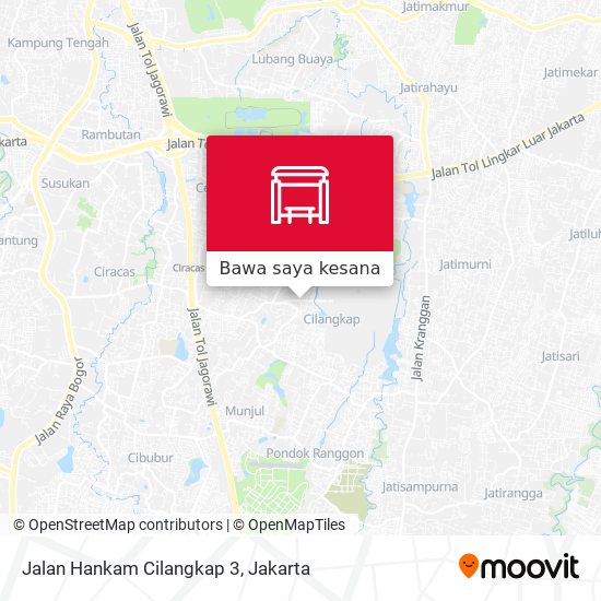 Peta Jalan Hankam Cilangkap 3