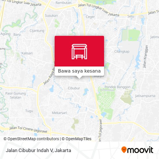 Peta Jalan Cibubur Indah V