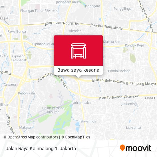 Peta Jalan Raya Kalimalang 1