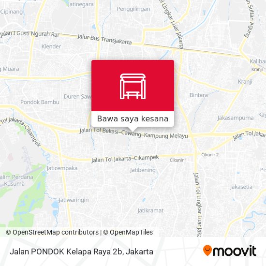 Peta Jalan PONDOK Kelapa Raya 2b