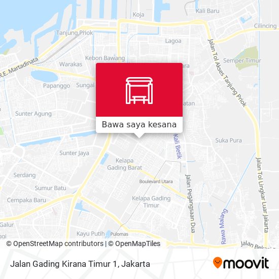 Peta Jalan Gading Kirana Timur 1