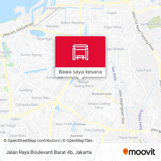 Peta Jalan Raya Boulevard Barat 4b