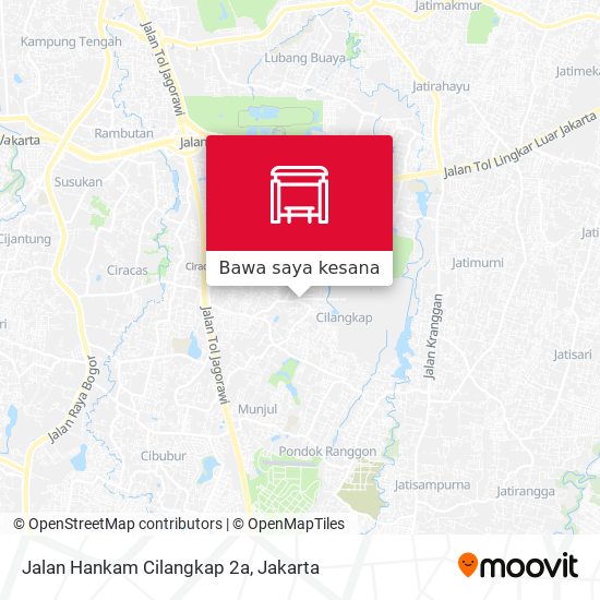 Peta Jalan Hankam Cilangkap 2a