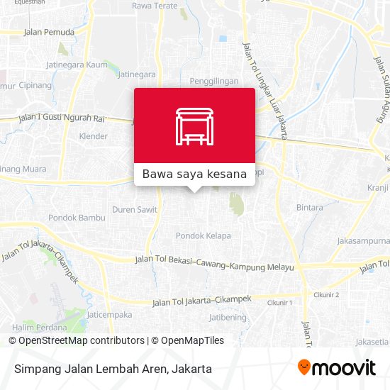 Peta Simpang Jalan Lembah Aren