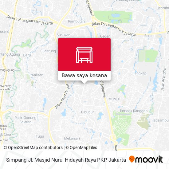 Peta Simpang Jl. Masjid Nurul Hidayah Raya PKP