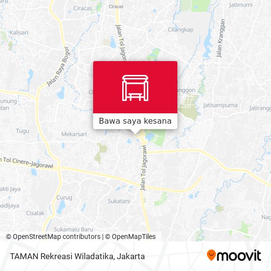 Peta TAMAN Rekreasi Wiladatika