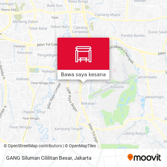 Peta GANG Siluman Cililitan Besar