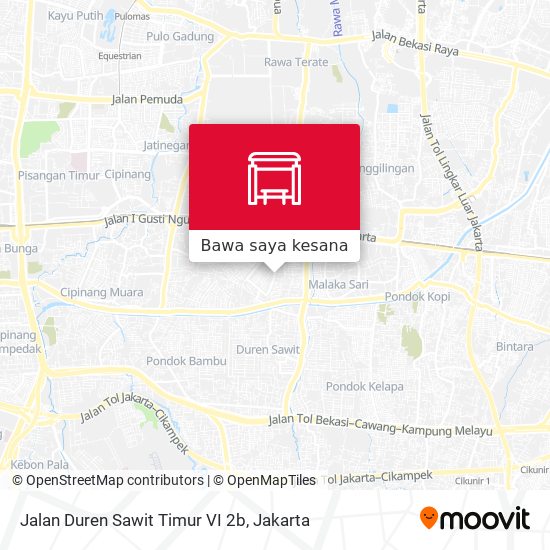 Peta Jalan Duren Sawit Timur VI 2b