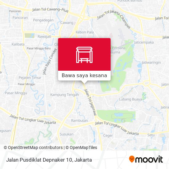 Peta Jalan Pusdiklat Depnaker 10