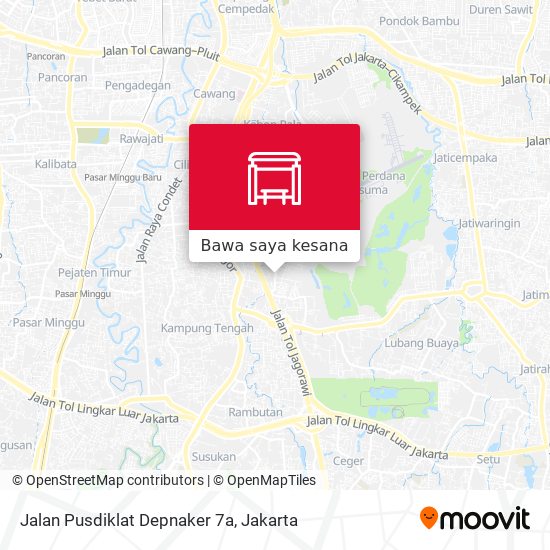 Peta Jalan Pusdiklat Depnaker 7a