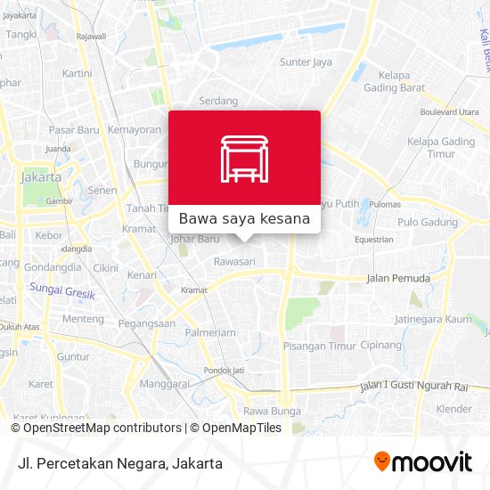 Peta Jl. Percetakan Negara