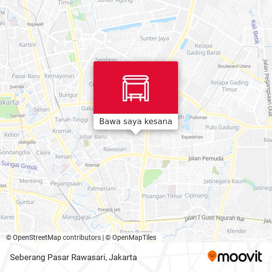 Peta Seberang Pasar Rawasari