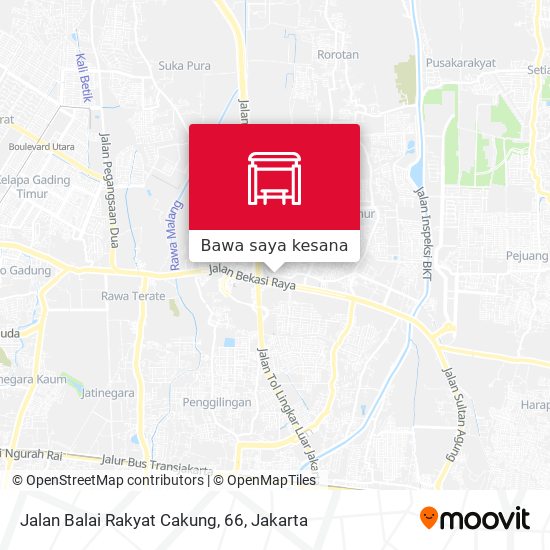 Peta Jalan Balai Rakyat Cakung, 66