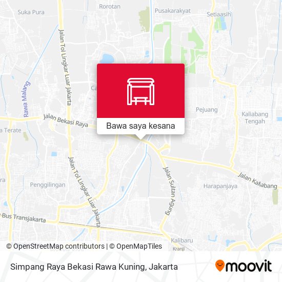 Peta Simpang Raya Bekasi Rawa Kuning