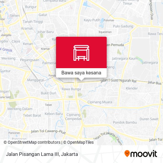 Peta Jalan Pisangan Lama III