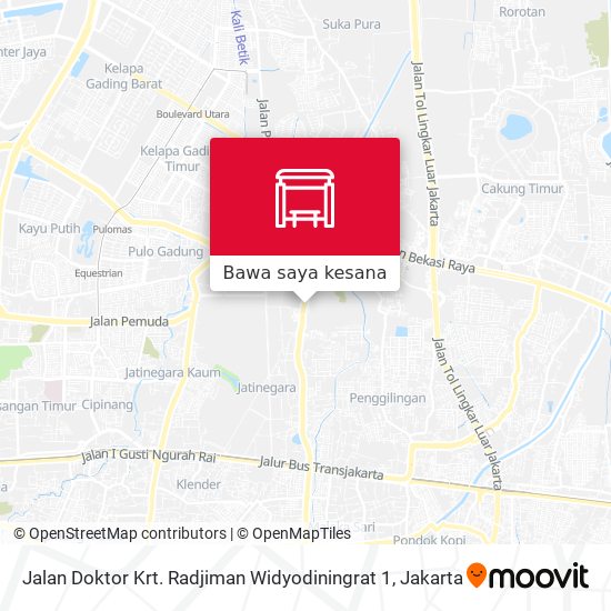 Peta Jalan Doktor Krt. Radjiman Widyodiningrat 1