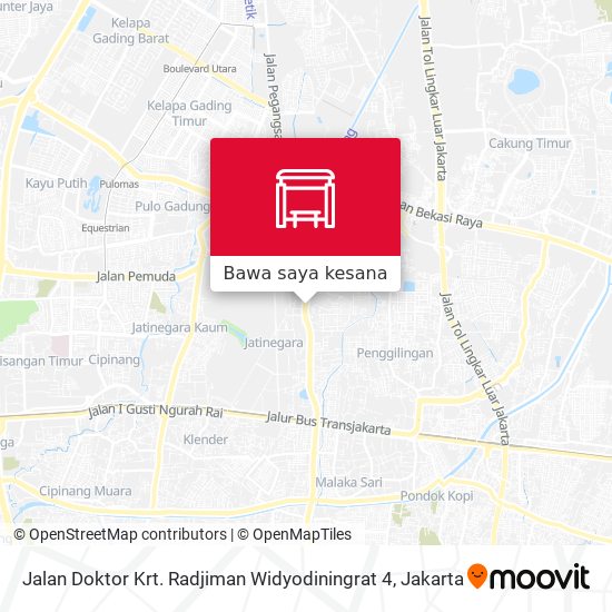 Peta Jalan Doktor Krt. Radjiman Widyodiningrat 4
