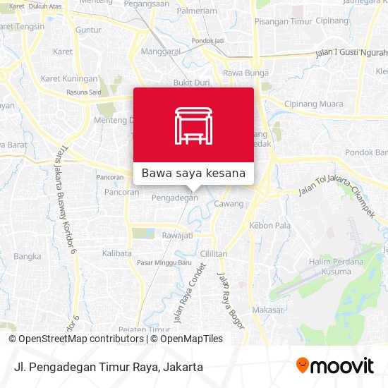 Peta Jl. Pengadegan Timur Raya