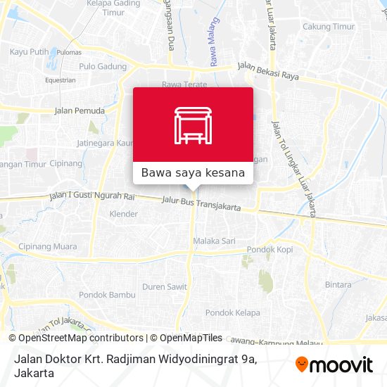 Peta Jalan Doktor Krt. Radjiman Widyodiningrat 9a