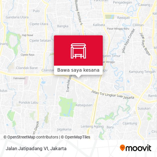 Peta Jalan Jatipadang VI