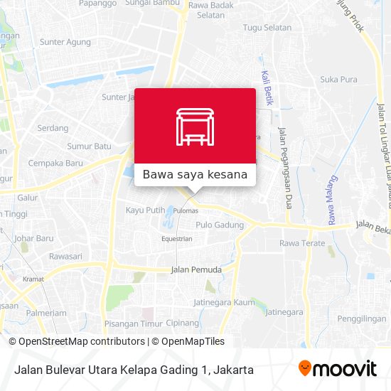 Peta Jalan Bulevar Utara Kelapa Gading 1