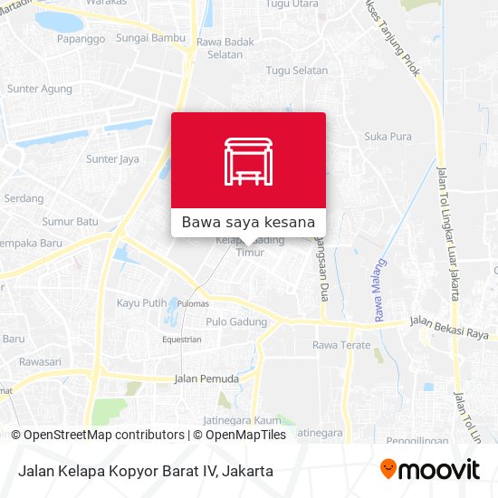 Peta Jalan Kelapa Kopyor Barat IV