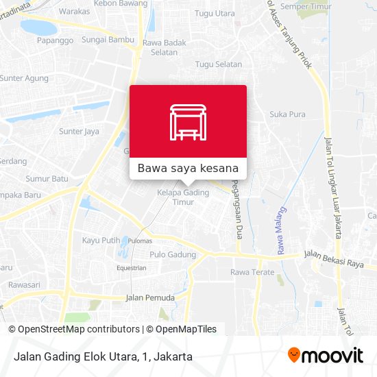 Peta Jalan Gading Elok Utara, 1