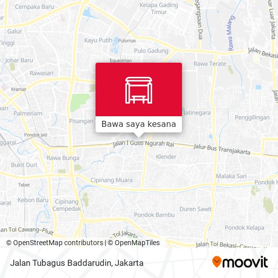 Peta Jalan Tubagus Baddarudin