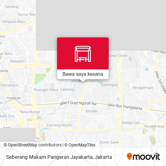 Peta Seberang Makam Pangeran Jayakarta