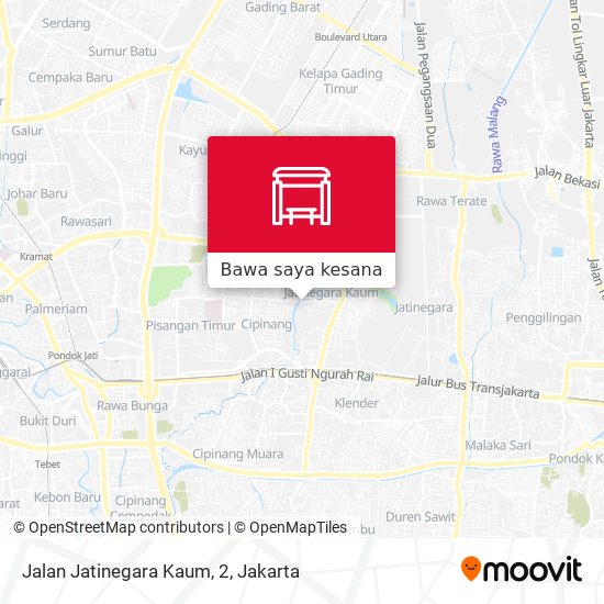 Peta Jalan Jatinegara Kaum, 2