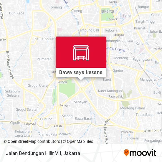 Peta Jalan Bendungan Hilir VII