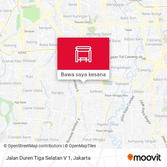 Peta Jalan Duren Tiga Selatan V 1