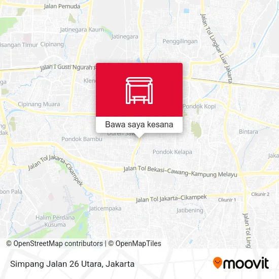 Peta Simpang Jalan 26 Utara