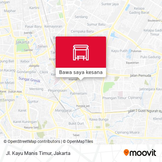 Peta Jl. Kayu Manis Timur