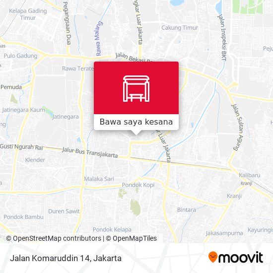 Peta Jalan Komaruddin 14