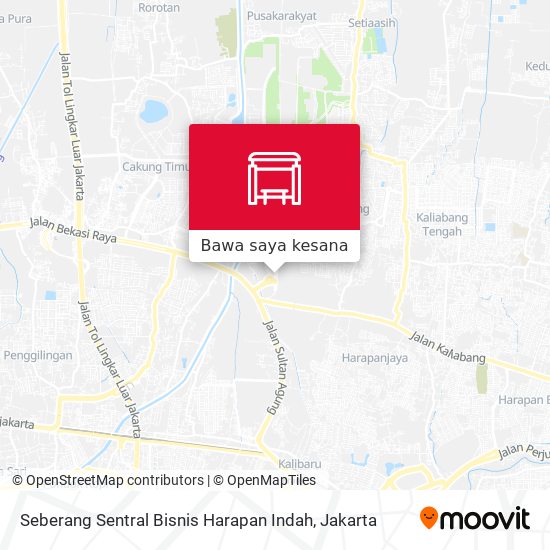 Peta Seberang Sentral Bisnis Harapan Indah