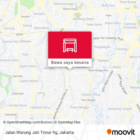 Peta Jalan Warung Jati Timur 9g