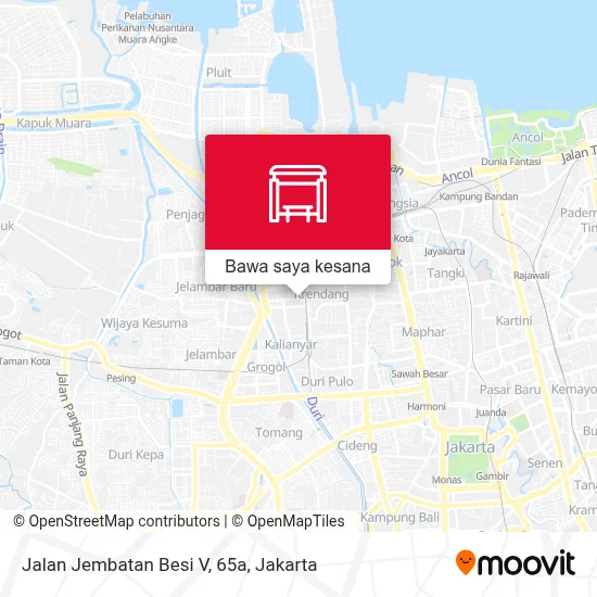 Perhentian Jalan Jembatan Besi V, 65a - Rute, Jadwal, dan Tarif