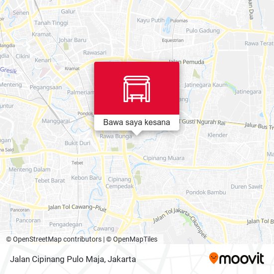 Peta Jalan Cipinang Pulo Maja